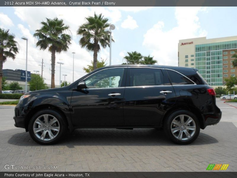 Crystal Black Pearl / Ebony 2012 Acura MDX SH-AWD Advance
