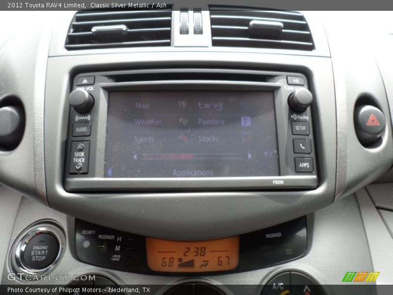 Controls of 2012 RAV4 Limited