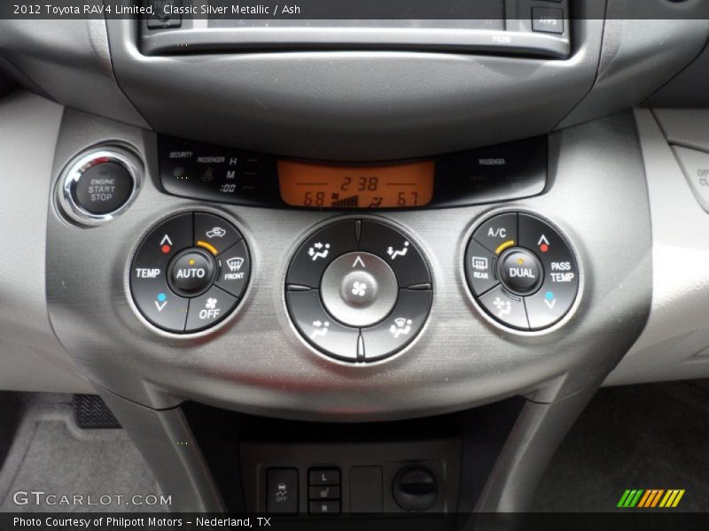 Controls of 2012 RAV4 Limited