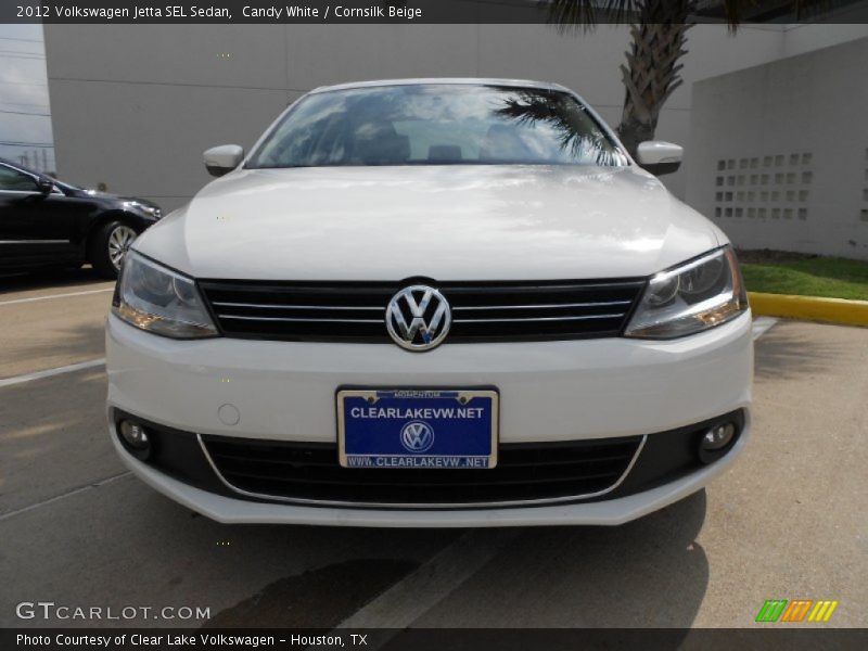 Candy White / Cornsilk Beige 2012 Volkswagen Jetta SEL Sedan