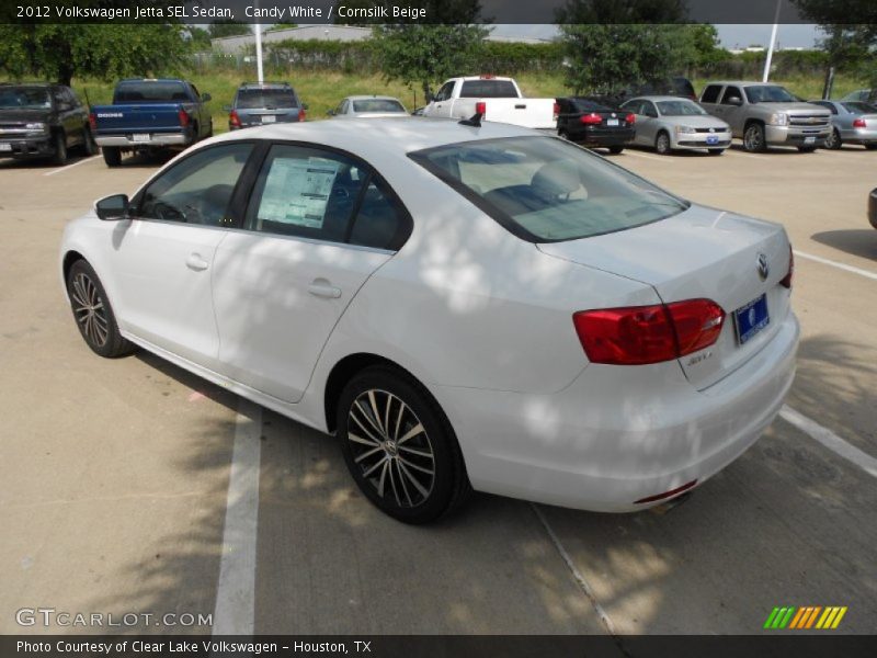 Candy White / Cornsilk Beige 2012 Volkswagen Jetta SEL Sedan