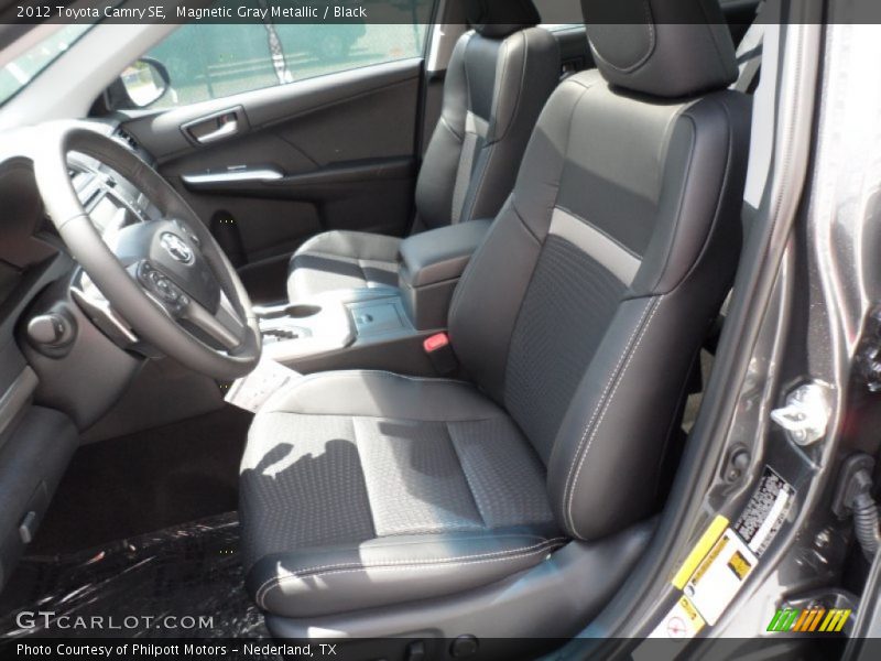 Magnetic Gray Metallic / Black 2012 Toyota Camry SE