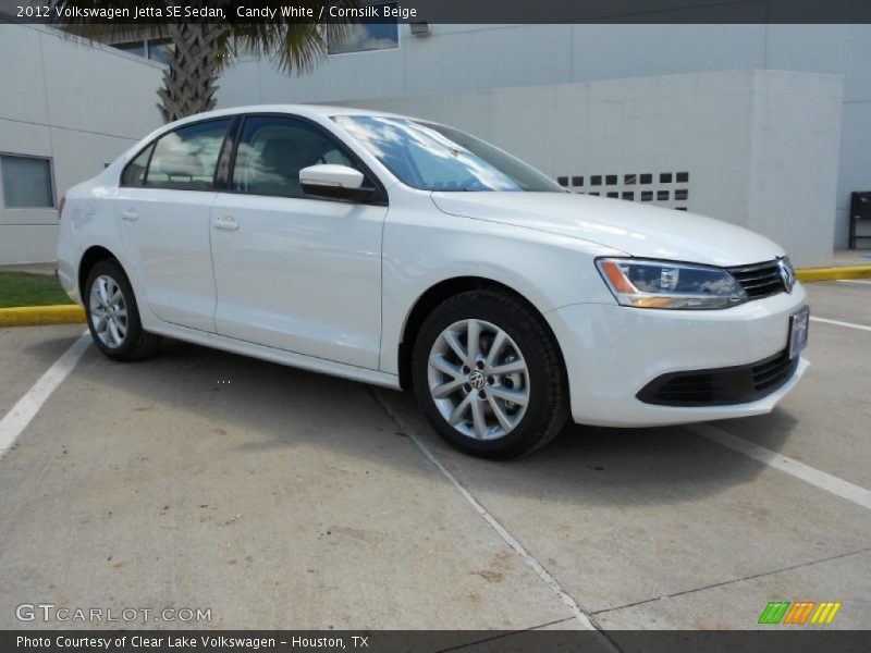 Candy White / Cornsilk Beige 2012 Volkswagen Jetta SE Sedan