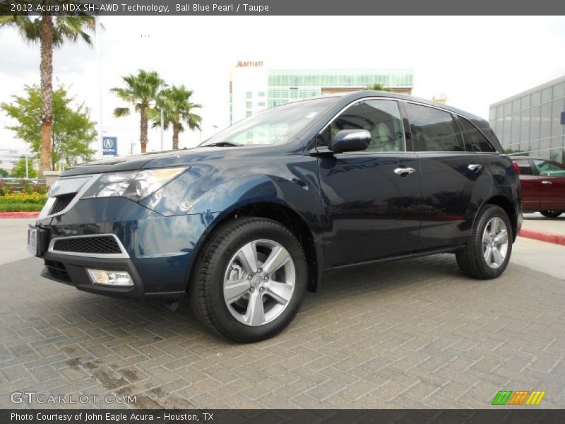 Bali Blue Pearl / Taupe 2012 Acura MDX SH-AWD Technology