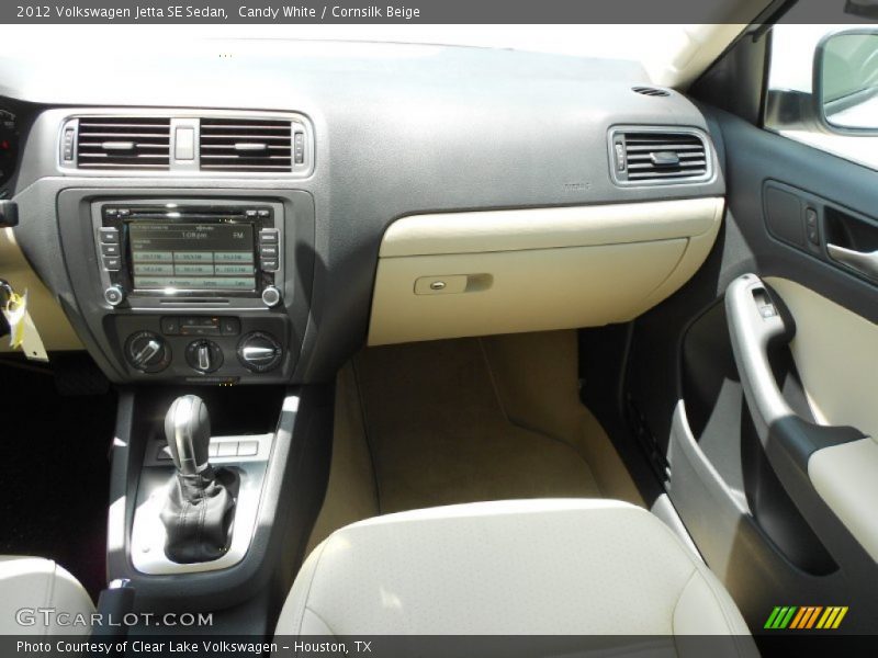Candy White / Cornsilk Beige 2012 Volkswagen Jetta SE Sedan
