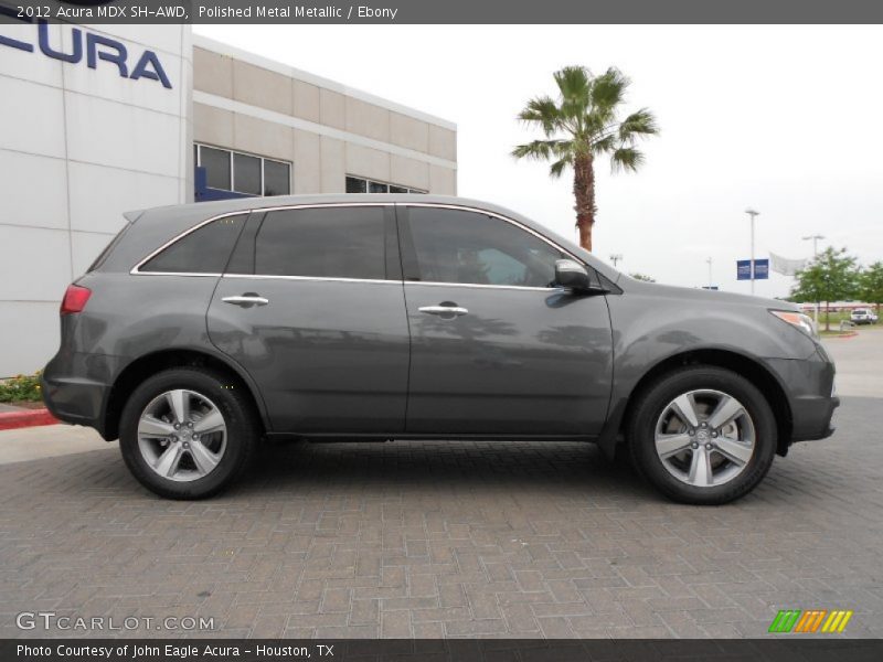 Polished Metal Metallic / Ebony 2012 Acura MDX SH-AWD
