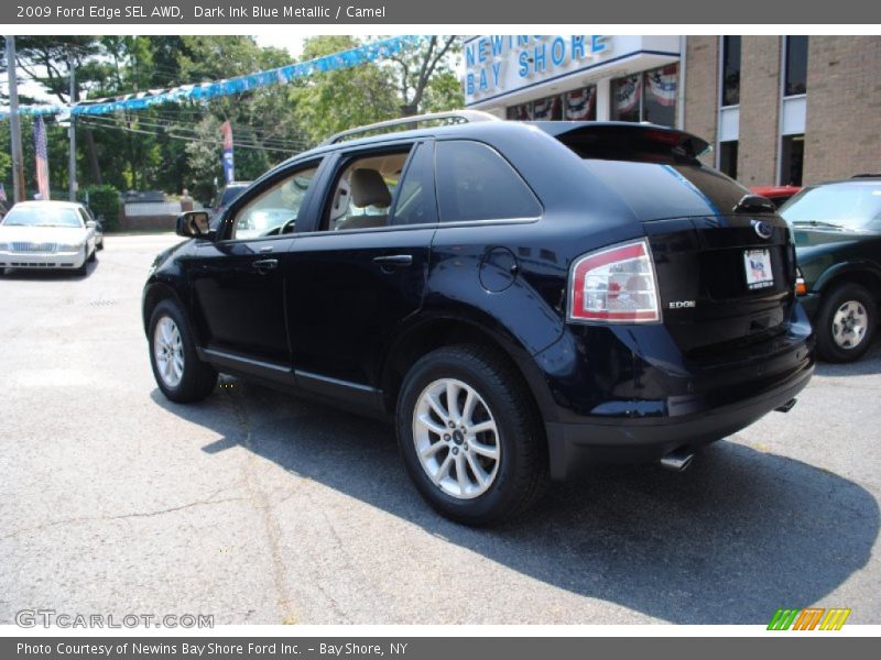 Dark Ink Blue Metallic / Camel 2009 Ford Edge SEL AWD