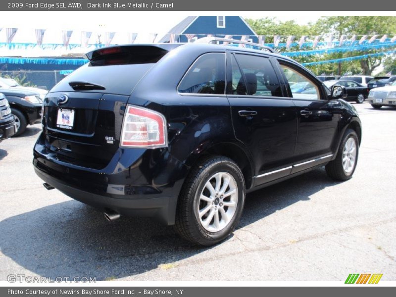 Dark Ink Blue Metallic / Camel 2009 Ford Edge SEL AWD