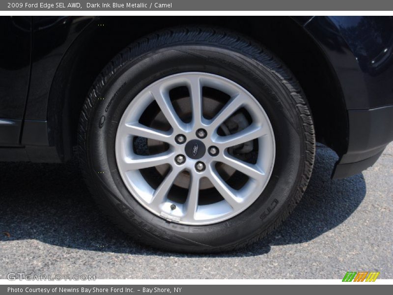 Dark Ink Blue Metallic / Camel 2009 Ford Edge SEL AWD