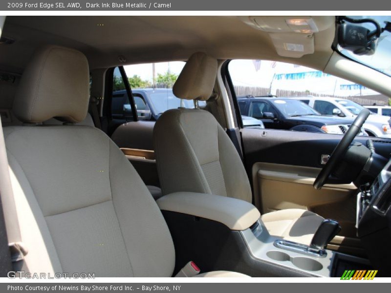 Dark Ink Blue Metallic / Camel 2009 Ford Edge SEL AWD
