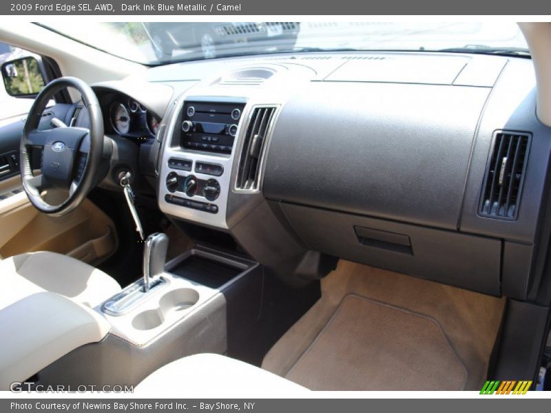 Dark Ink Blue Metallic / Camel 2009 Ford Edge SEL AWD