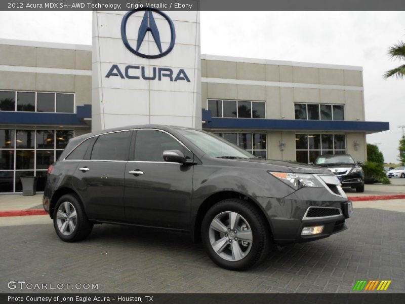 Grigio Metallic / Ebony 2012 Acura MDX SH-AWD Technology