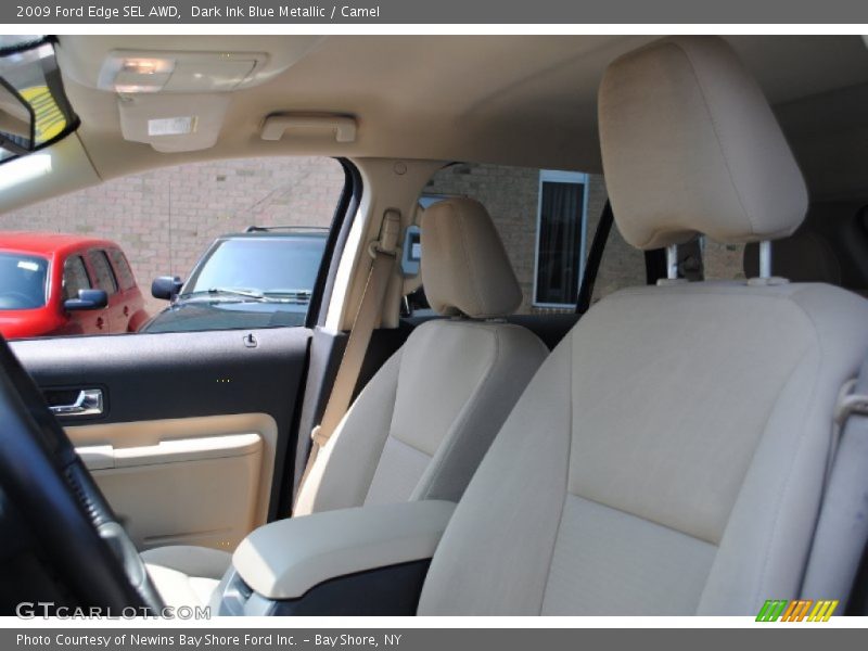 Dark Ink Blue Metallic / Camel 2009 Ford Edge SEL AWD