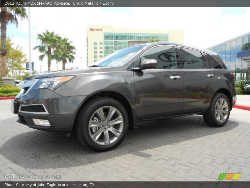 Grigio Metallic / Ebony 2012 Acura MDX SH-AWD Advance