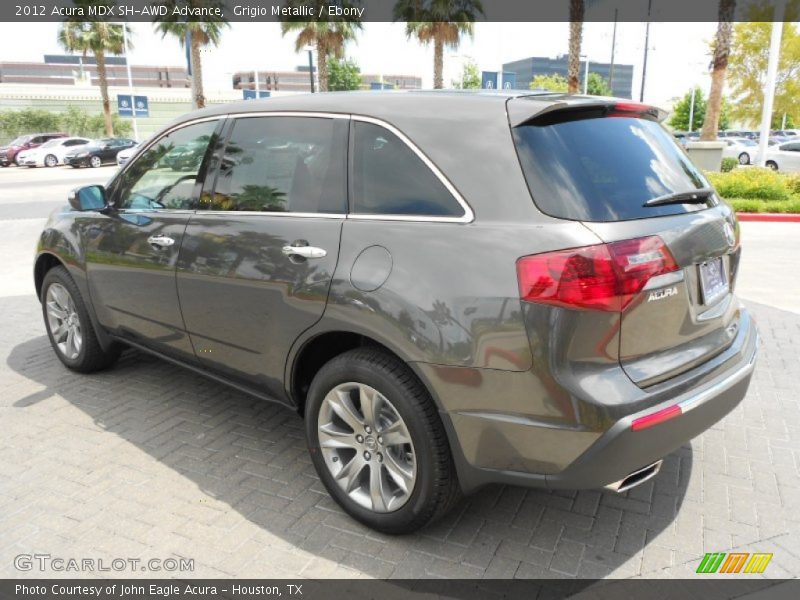 Grigio Metallic / Ebony 2012 Acura MDX SH-AWD Advance
