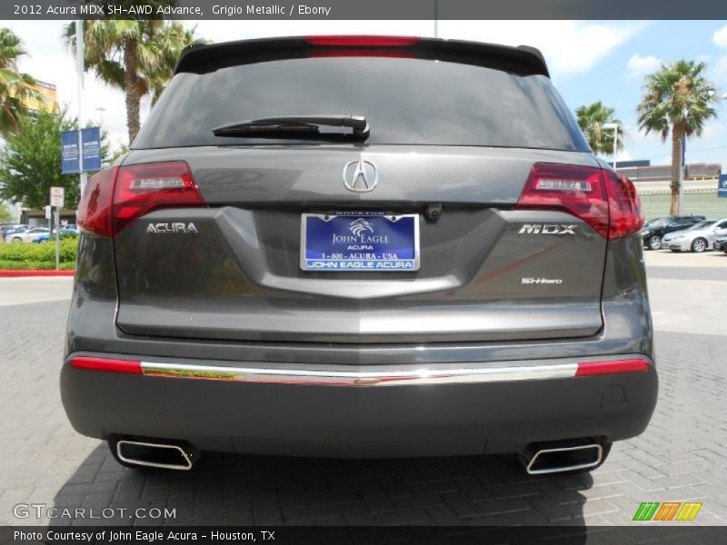 Grigio Metallic / Ebony 2012 Acura MDX SH-AWD Advance