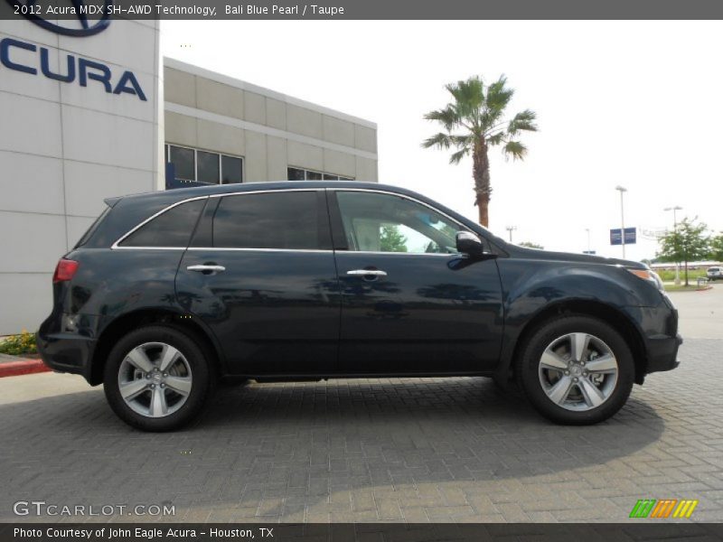 Bali Blue Pearl / Taupe 2012 Acura MDX SH-AWD Technology