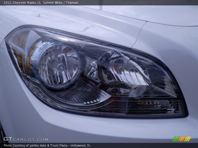 Summit White / Titanium 2012 Chevrolet Malibu LS