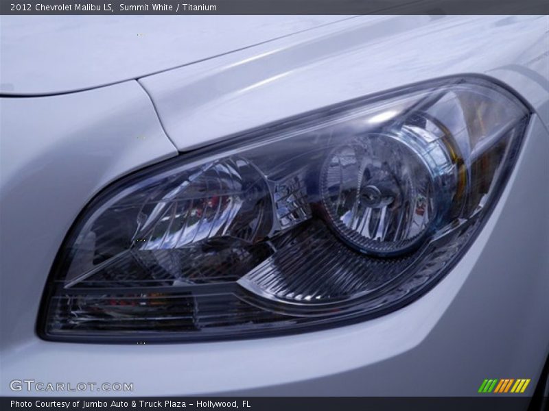 Summit White / Titanium 2012 Chevrolet Malibu LS