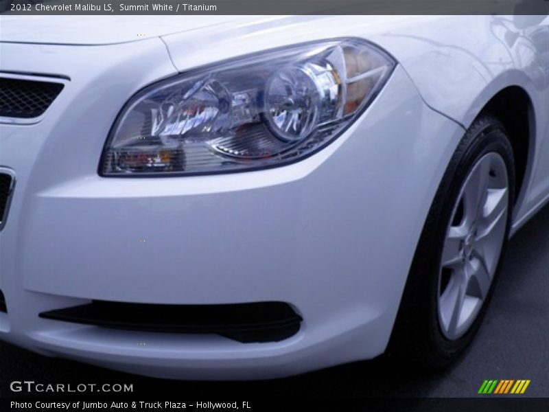 Summit White / Titanium 2012 Chevrolet Malibu LS