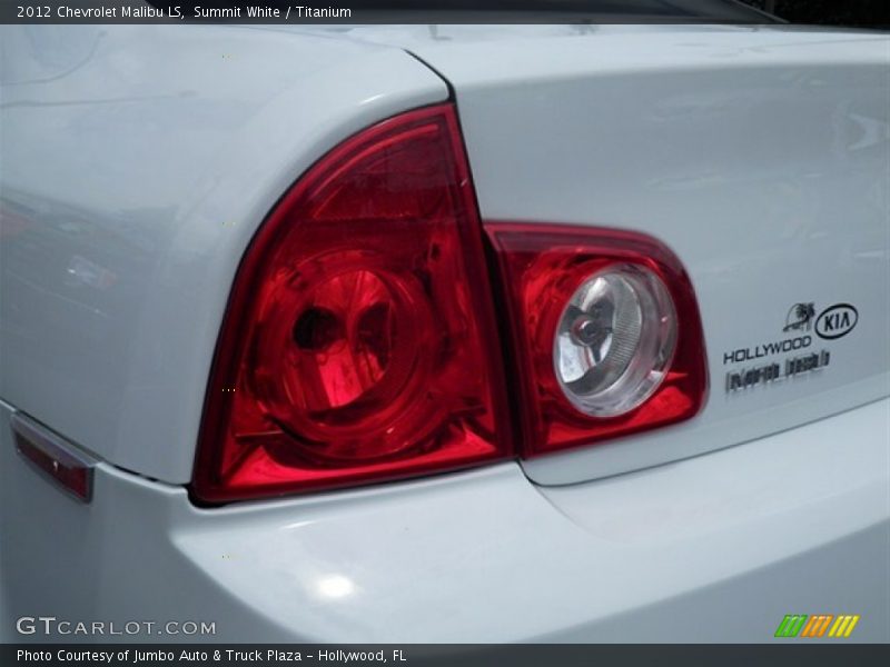Summit White / Titanium 2012 Chevrolet Malibu LS