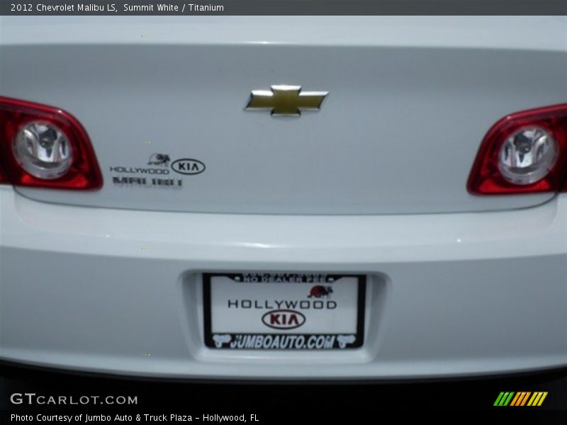 Summit White / Titanium 2012 Chevrolet Malibu LS