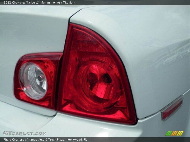 Summit White / Titanium 2012 Chevrolet Malibu LS