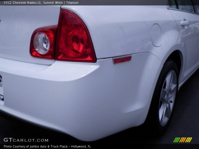 Summit White / Titanium 2012 Chevrolet Malibu LS
