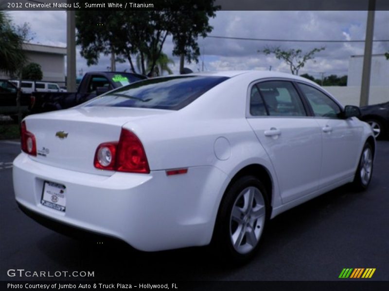 Summit White / Titanium 2012 Chevrolet Malibu LS