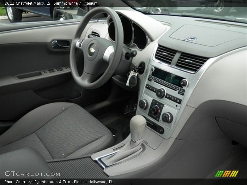 Summit White / Titanium 2012 Chevrolet Malibu LS
