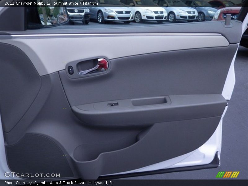 Summit White / Titanium 2012 Chevrolet Malibu LS