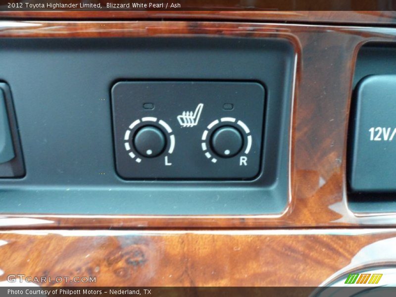 Blizzard White Pearl / Ash 2012 Toyota Highlander Limited