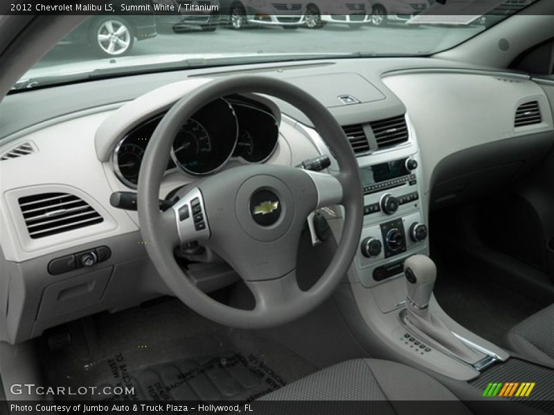 Summit White / Titanium 2012 Chevrolet Malibu LS