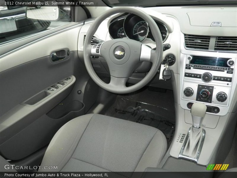 Summit White / Titanium 2012 Chevrolet Malibu LS