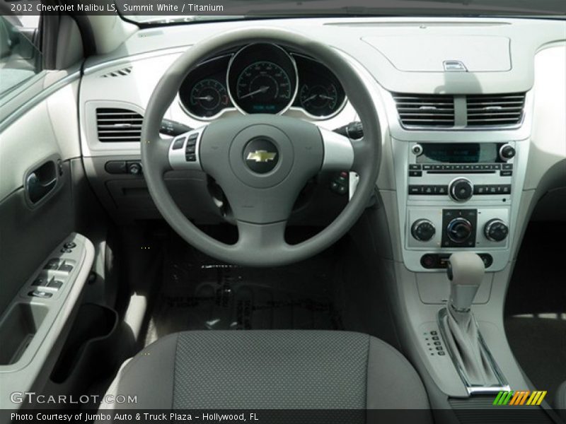 Summit White / Titanium 2012 Chevrolet Malibu LS