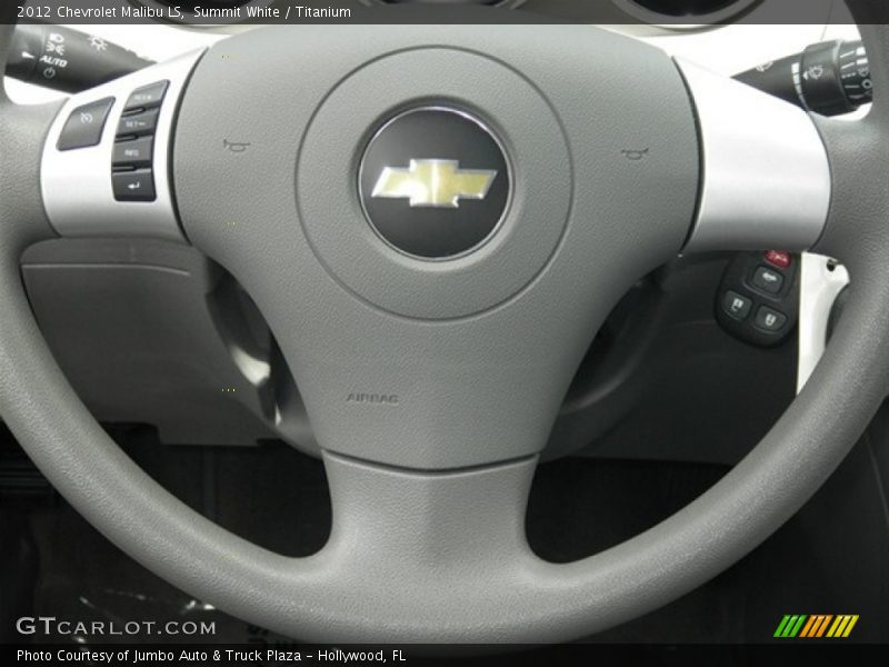 Summit White / Titanium 2012 Chevrolet Malibu LS