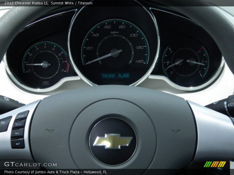 Summit White / Titanium 2012 Chevrolet Malibu LS
