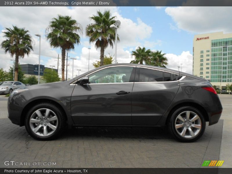 Grigio Metallic / Ebony 2012 Acura ZDX SH-AWD Technology
