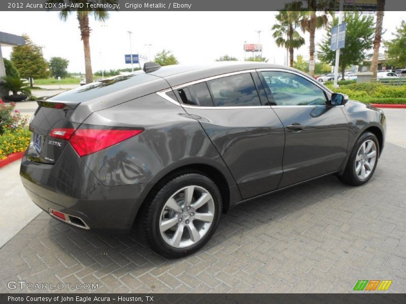 Grigio Metallic / Ebony 2012 Acura ZDX SH-AWD Technology