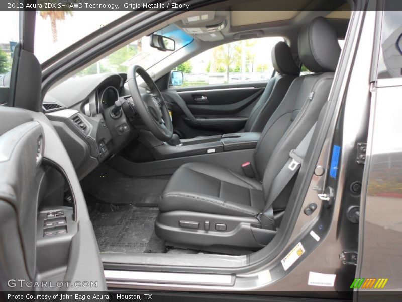 Front Seat of 2012 ZDX SH-AWD Technology