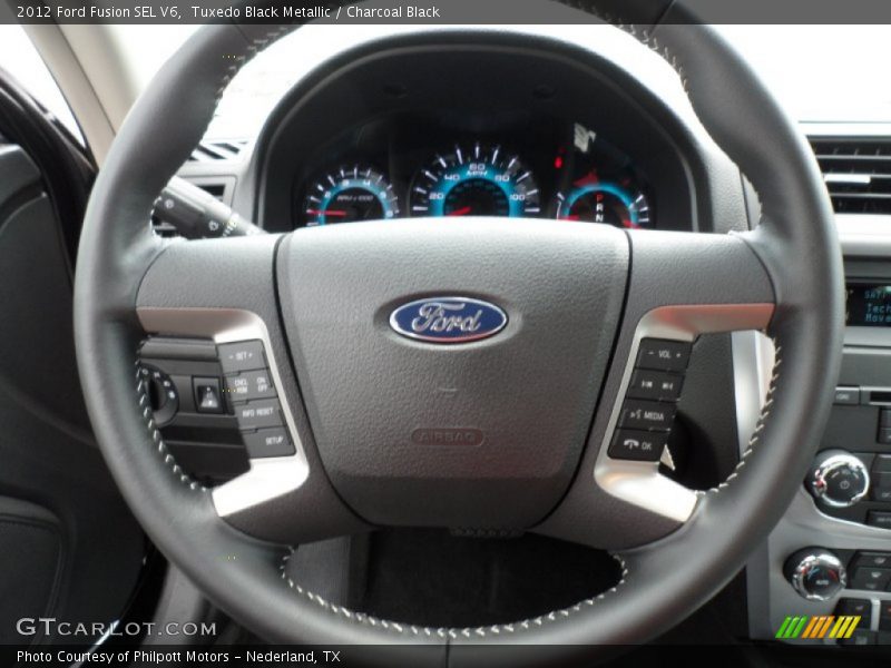 Tuxedo Black Metallic / Charcoal Black 2012 Ford Fusion SEL V6