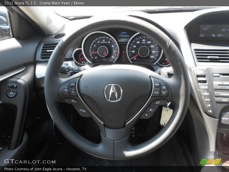Crystal Black Pearl / Ebony 2012 Acura TL 3.5