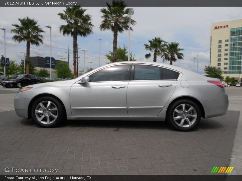 Silver Moon / Ebony 2012 Acura TL 3.5