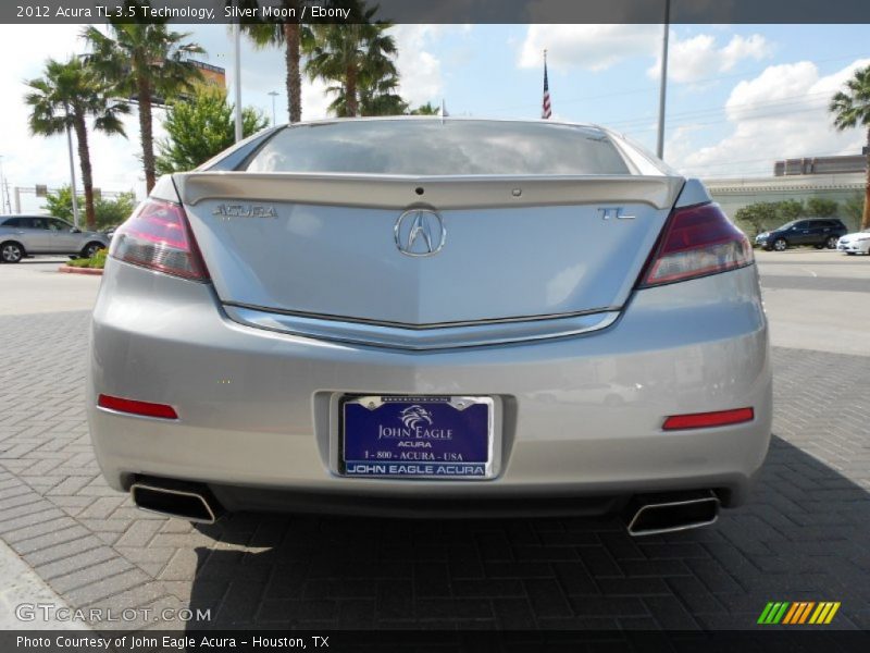 Silver Moon / Ebony 2012 Acura TL 3.5 Technology