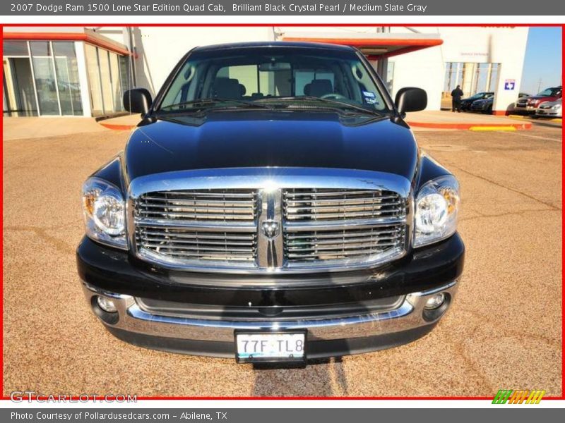 Brilliant Black Crystal Pearl / Medium Slate Gray 2007 Dodge Ram 1500 Lone Star Edition Quad Cab