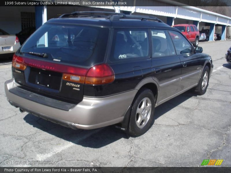 Black Granite Pearl / Black 1998 Subaru Legacy Outback Limited Wagon