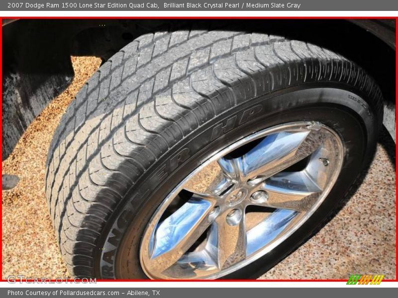 Brilliant Black Crystal Pearl / Medium Slate Gray 2007 Dodge Ram 1500 Lone Star Edition Quad Cab