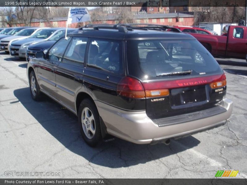 Black Granite Pearl / Black 1998 Subaru Legacy Outback Limited Wagon