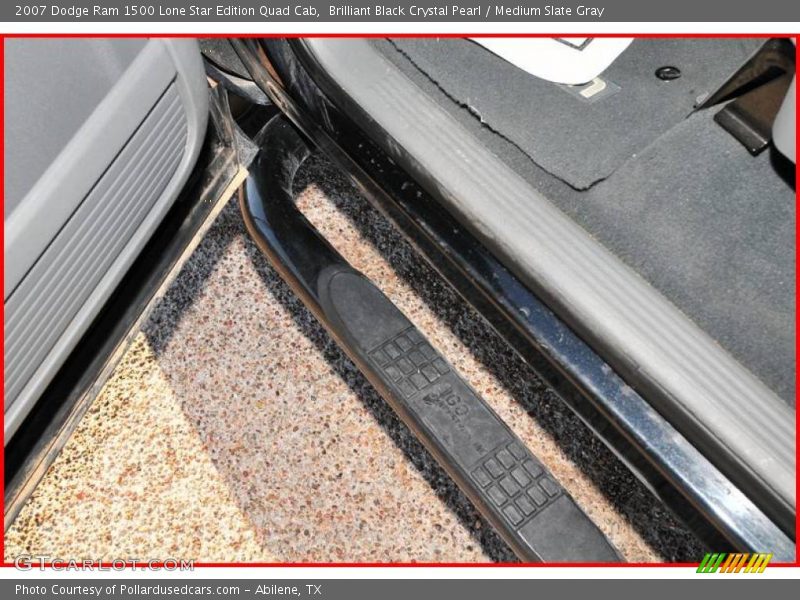 Brilliant Black Crystal Pearl / Medium Slate Gray 2007 Dodge Ram 1500 Lone Star Edition Quad Cab