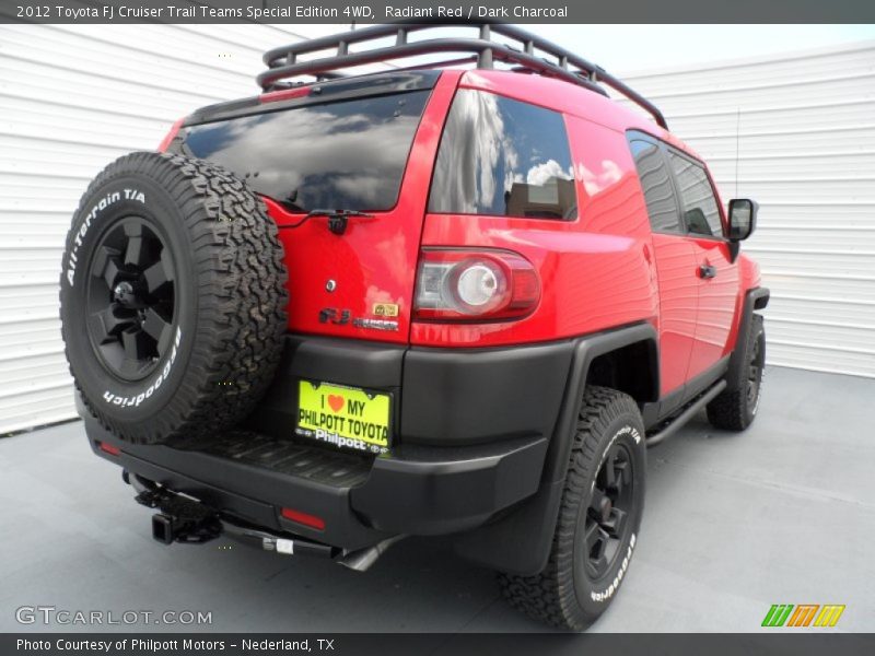 Radiant Red / Dark Charcoal 2012 Toyota FJ Cruiser Trail Teams Special Edition 4WD